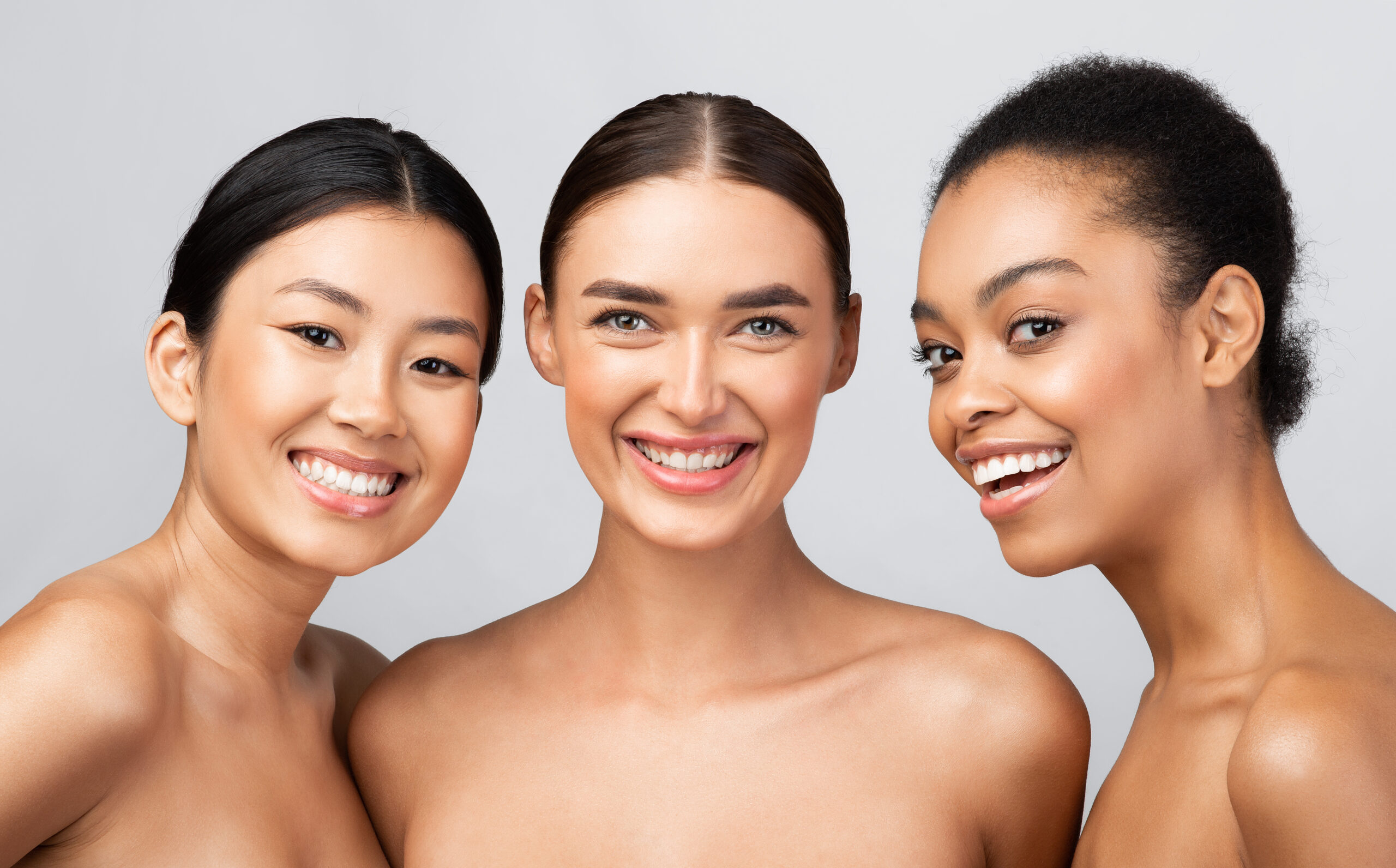 Exosome Treatments 2 three diverse models women smiling posing shirtles 2025 03 18 18 24 29 utc scaled